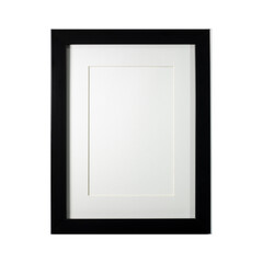 Realistic empty black frame mockup