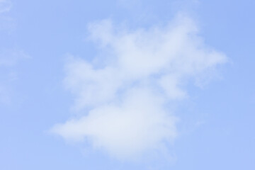 Blue sky white cloud white background. Beautiful sky and clouds in the afternoon.
