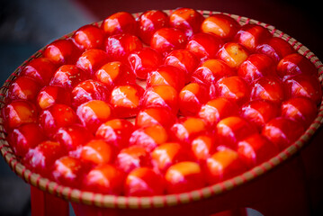 colorful cake on the street at Hanoi city, VietNam
