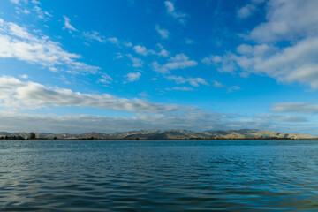 clouds over the river
