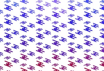 Light Pink, Blue vector template with repeated sticks.