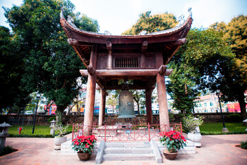 In Complex Temple of Literature of Hanoi.Temple of Literature is also called temple of Confucius