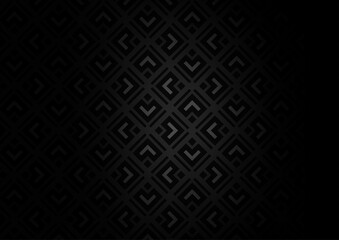 Dark Silver, Gray vector background with lines, rhombuses.