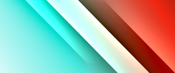 Obraz premium Fluid gradients with dynamic diagonal lines abstract background. Bright colors with dynamic light and shadow effects. Vector wallpaper or poster