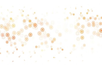 Light Orange vector pattern with spheres.