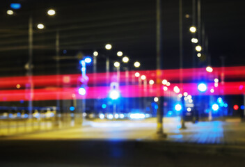 Obraz premium View to night city.