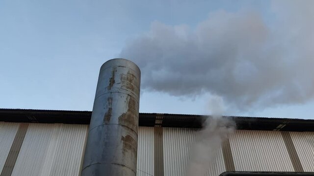 Power plant industry  And the release of smoke and hot vapor into nature  Causing global warming