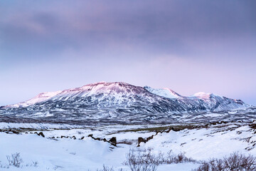 Obraz premium grandiose Winterlandschaft in Island im Golden Circle