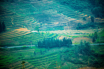 Amazing mountain landscape at Ha Giang province. Ha Giang is a northernmost province in Vietnam