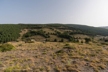 Mountainous landscape in Sierra Nevada in southern Spain