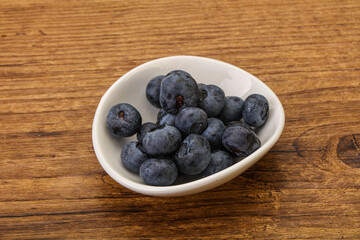 Ripe sweet tasty blueberries heap