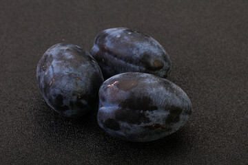 Ripe sweet and tasty plum