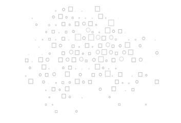 Light Silver, Gray vector template with spots, rectangles.