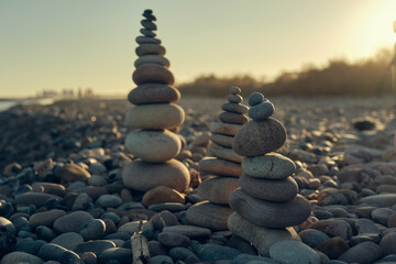 the sun is setting and the harmony is coming