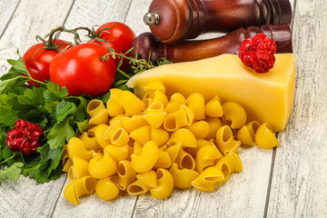 Italian pasta - raw pipe rigate