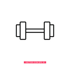 Barbell Icon Vector Illustration
