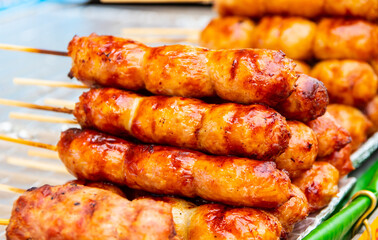 Grill food from Thailand Southeast Asia