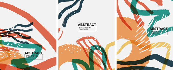Fototapeta na wymiar Social media abstract backgrounds. Abstract hand drawn doodles. Vector illustration for covers, banners, flyers