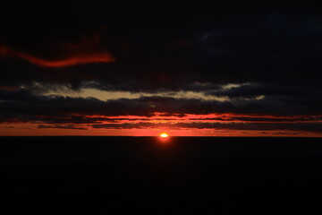 Western Kazakhstan. Mangystau. Ustyurt plateau. Sunset.