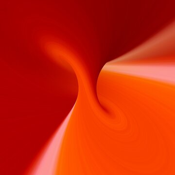 shades of orange and red colour gradient transformed by mathematical formula to torus shapes patterns and designs