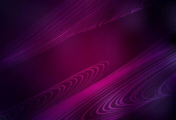 Dark Pink vector glossy abstract layout.