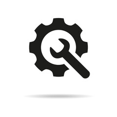 Service tool icon on white background.