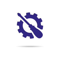 Service tool icon on white background.