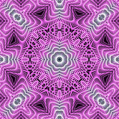 3d effect - abstract octagonal pink octagonal pattern 