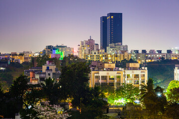 Fototapeta na wymiar Skyline von Pune, Kalyani Nagar, Indien