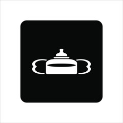 baby milk bottle icon on background. vector eps 10