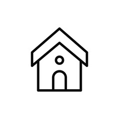 house flat icon vector illustration
