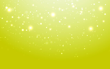 abstract bokeh with star on yellow gold background. Vector illustration. banner or poster.