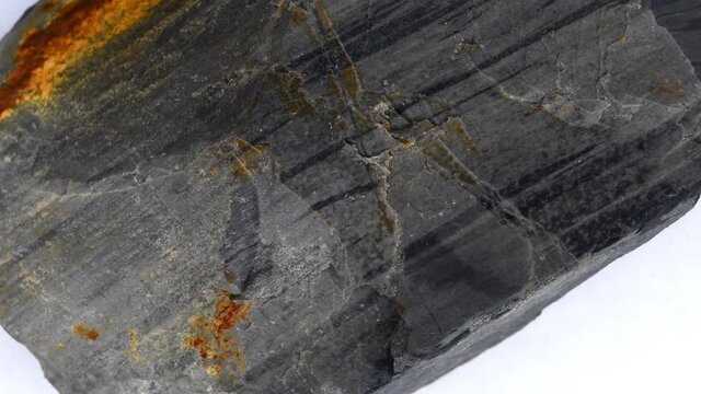 Radiolarite of Duensberg, Biebertal, Germany on a turn table