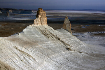 Western Kazakhstan. Mangystau. Ustyurt plateau. Chinks of the Bozzhira tract.