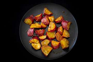 Deep-fried Sugar Glazed Sweet Potato Wedges