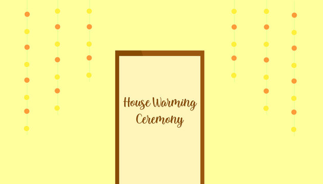 Indian House Warming Ceremony Illustration