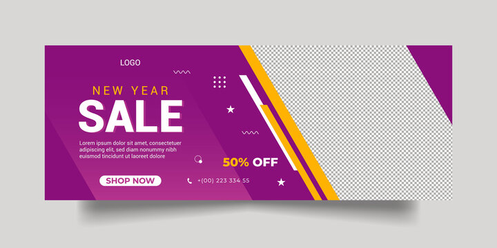 Fashion sale facebook cover social media and web banner templet