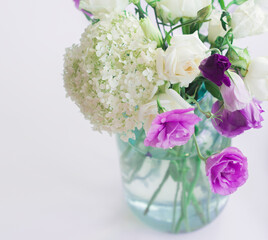 bouquet of flowers in vase