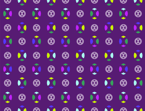 Vector seamless colorful pattern background. Vector repeated pattern background for wrapper, fabric print and fashion design.