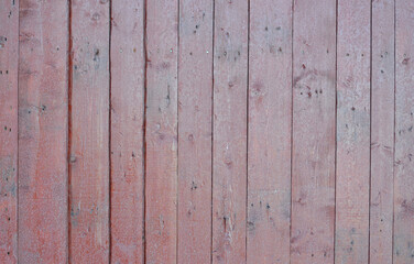 Fototapeta premium Natural background from a simple fence made of old rough wooden planks with the texture of unsmiled wood.