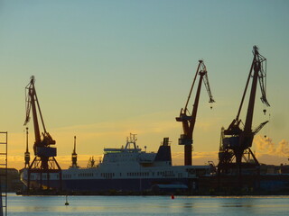 Fototapeta na wymiar Hafen in Göteborg