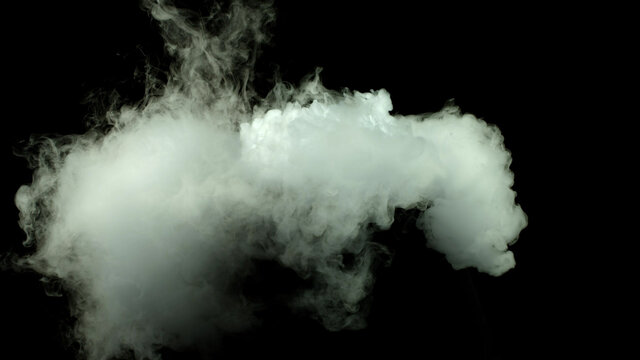 Dry Ice Smoke on black background photo, still. Backdrop, wallpaper elegant beautiful explode for web design, banners, titles, texts and etc.