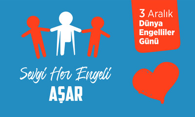 International Day of Persons with Disabilities December 3rd design concept.