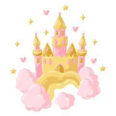 Illustration of princess castle. © incomible