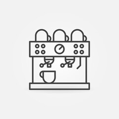 Vector Coffee Machine concept line icon or design element