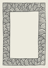 Frame in doodle style