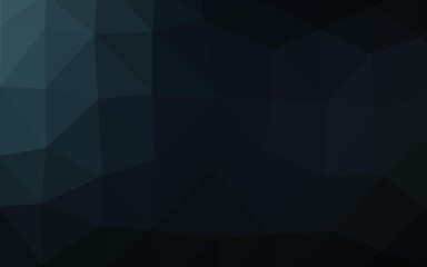 Dark Black vector triangle mosaic template.