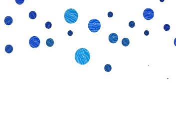 Light blue vector layout with circle shapes.