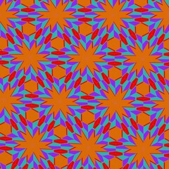  colorful symmetrical repeating patterns for textiles, ceramic tiles, wallpapers and designs.