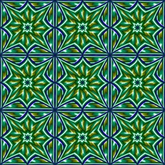  colorful symmetrical repeating patterns for textiles, ceramic tiles, wallpapers and designs.